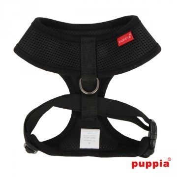 Puppia Soft Harness / Honden tuigje Model A Black