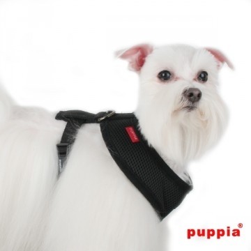 Puppia Soft Harness / Honden tuigje Model A Black