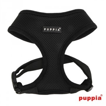 Puppia Soft Harness / Honden tuigje Model A Black