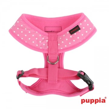 Puppia Soft Harness / Honden tuigje Model A Dotty Pink