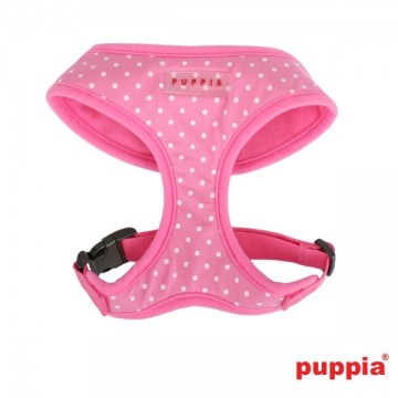 Puppia Soft Harness / Honden tuigje Model A Dotty Pink