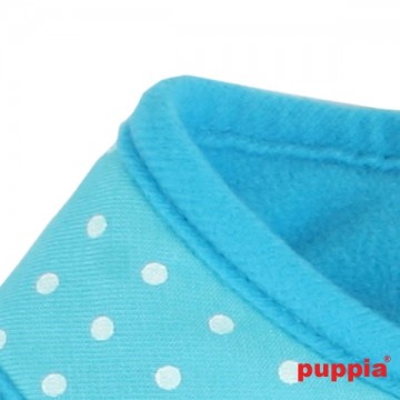 Puppia Soft Harness / Honden tuigje Model A Dotty Sky Blue