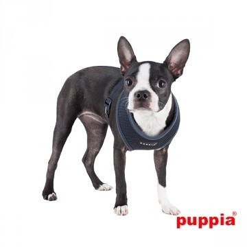 Puppia Soft Harness / Honden tuigje Model A Grey