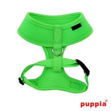 Puppia Soft Harness / Honden tuigje Model A Neon Green