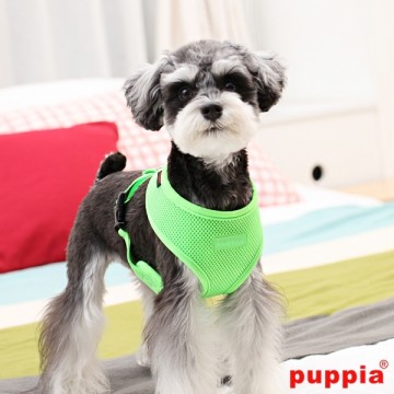 Puppia Soft Harness / Honden tuigje Model A Neon Green