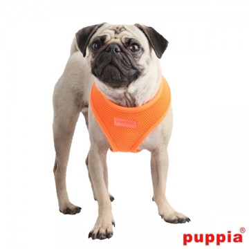 Puppia Soft Harness / Honden tuigje Model A Neon Orange