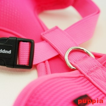 Puppia Soft Harness / Honden tuigje Model A Neon Pink