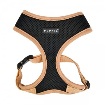 Puppia soft harness  hondentuig model a nieuw black 1