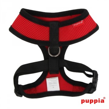 Puppia Soft Harness / Honden tuigje Model A Red