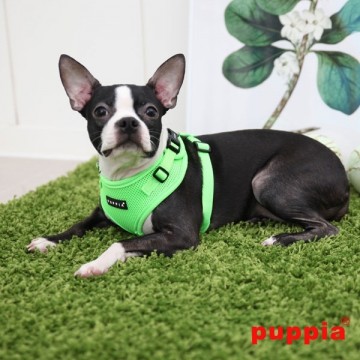 Puppia Soft Harness / Honden tuigje Model A Ritefit Neon Green