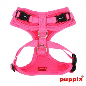 Puppia Soft Harness / Honden tuigje Model A Ritefit Neon Pink