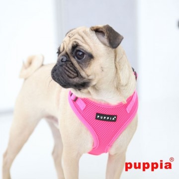 Puppia Soft Harness / Honden tuigje Model A Ritefit Neon Pinkel a ritefit neon pink 4