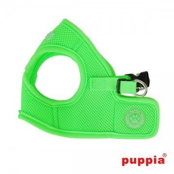 Puppia Soft Harness / Honden tuigje Model B Neon Green