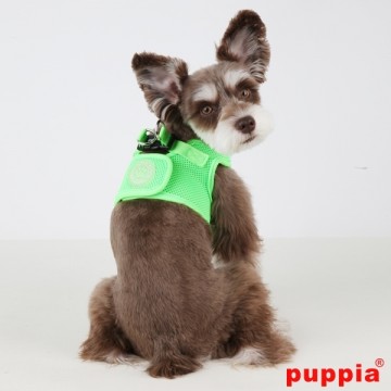 Puppia Soft Harness / Honden tuigje Model B Neon Green