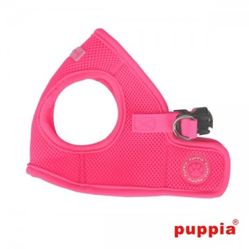 Puppia Soft Harness / Honden tuigje Model B Neon Pink