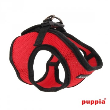 Puppia Soft Harness / Honden tuigje Model B Red