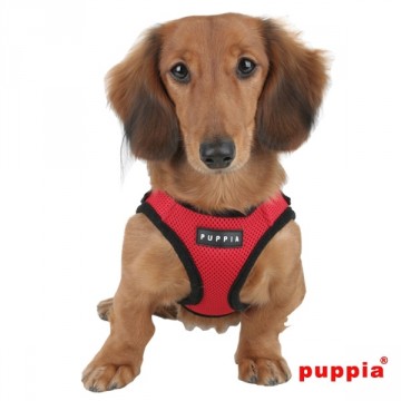 Puppia Soft Harness / Honden tuigje Model B Red