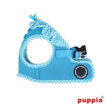 Puppia Soft Harness / Honden tuigje Model B Vivien Sky Blue