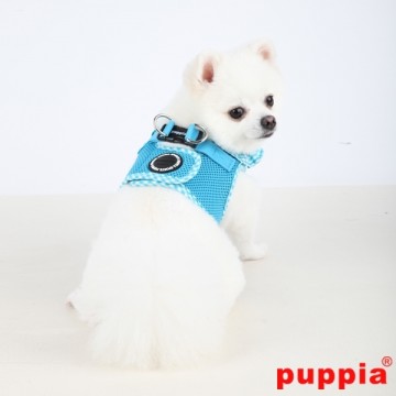 Puppia Soft Harness / Honden tuigje Model B Vivien Sky Blue