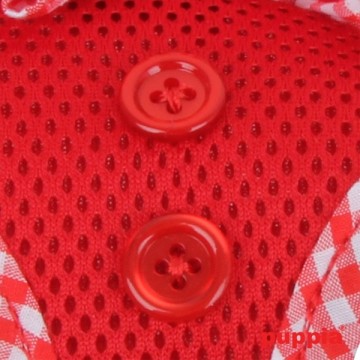 Puppia Soft Harness / Honden tuigje Model B Vivien Red