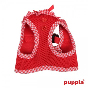 Puppia Soft Harness / Honden tuigje Model B Vivien Red