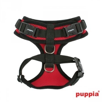 Puppia Soft Harness / Honden tuigje Ritefit Model A Redfit model a red 1