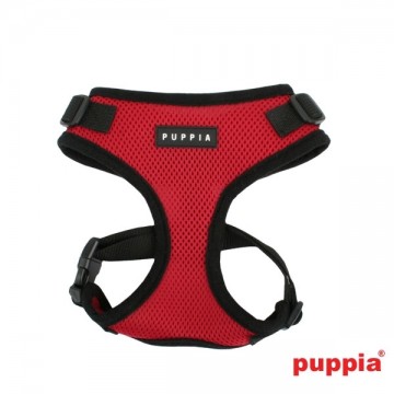 Puppia Soft Harness / Honden tuigje Ritefit Model A Red