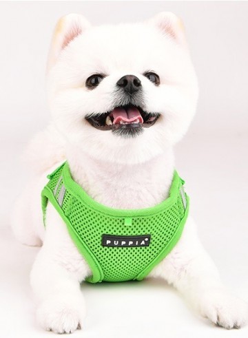 Puppia soft harness  hondentuigje pro reflector model b green 3