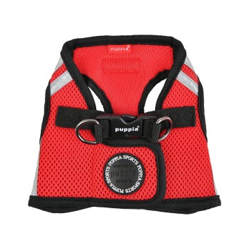 Puppia soft harness  hondentuigje pro reflector model b red 1