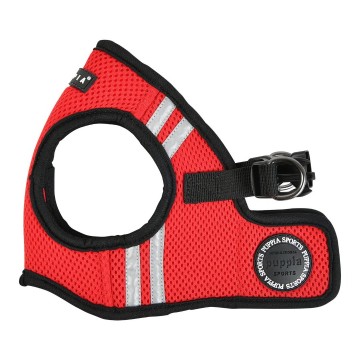 Puppia soft harness  hondentuigje pro reflector model b red 2