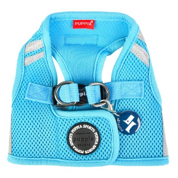 Puppia soft harness  hondentuigje pro reflector model b sky blue 1