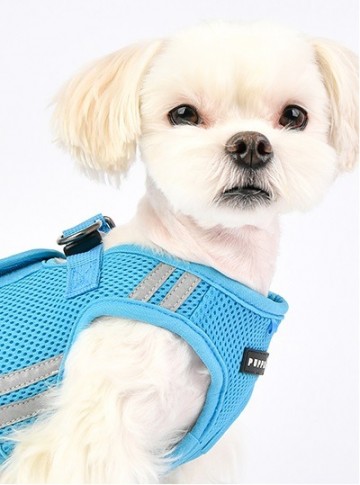 Puppia soft harness  hondentuigje pro reflector model b sky blue 3