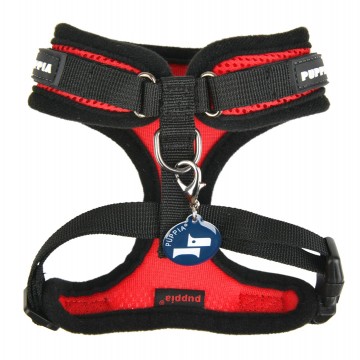 Puppia soft harness  hondentuigje superior model a red 2