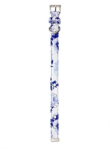 Urban Pup Honden Halsband Blue Floral Bouquet