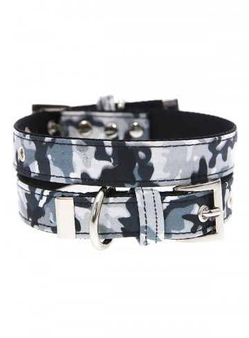 Urban Pup Honden Halsband Camouflage Navy