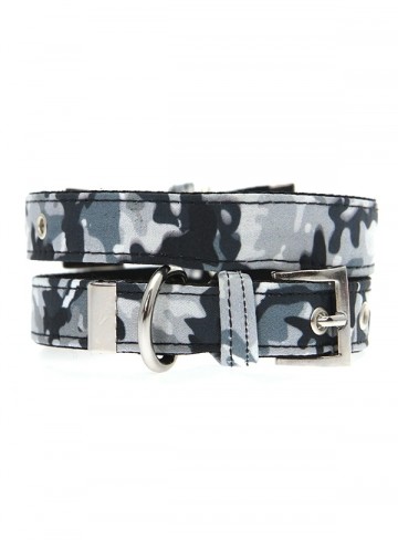 Urban Pup Honden Halsband Camouflage Navy