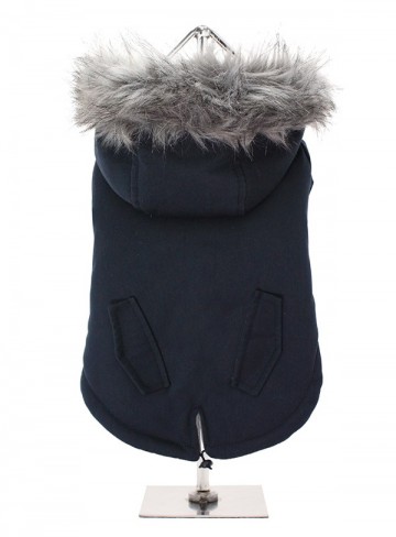 Urban pup hondenjas mod fish tail parka ink black 1