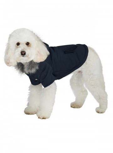 Urban pup hondenjas mod fish tail parka ink black 3