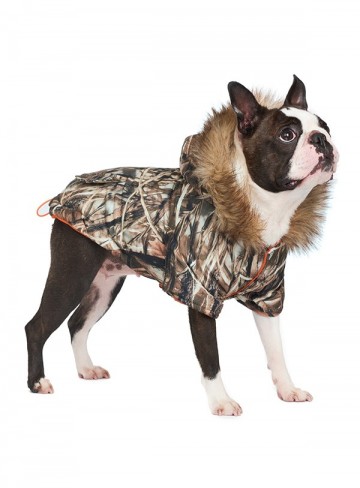 Urban pup hondenjas wetlands camouflage fish tail parka 31